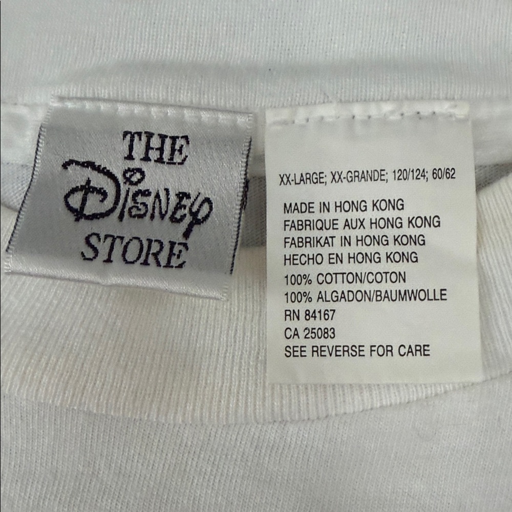 90’s Disney White embroidered Mickey Mouse Short Sleeve Tee - Picture 2 of 6